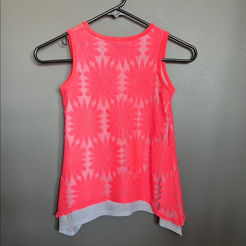 💝 10/$10 💝 George Kid's Bright Pink Floral Sleeveless Top - Picture 4 of 4
